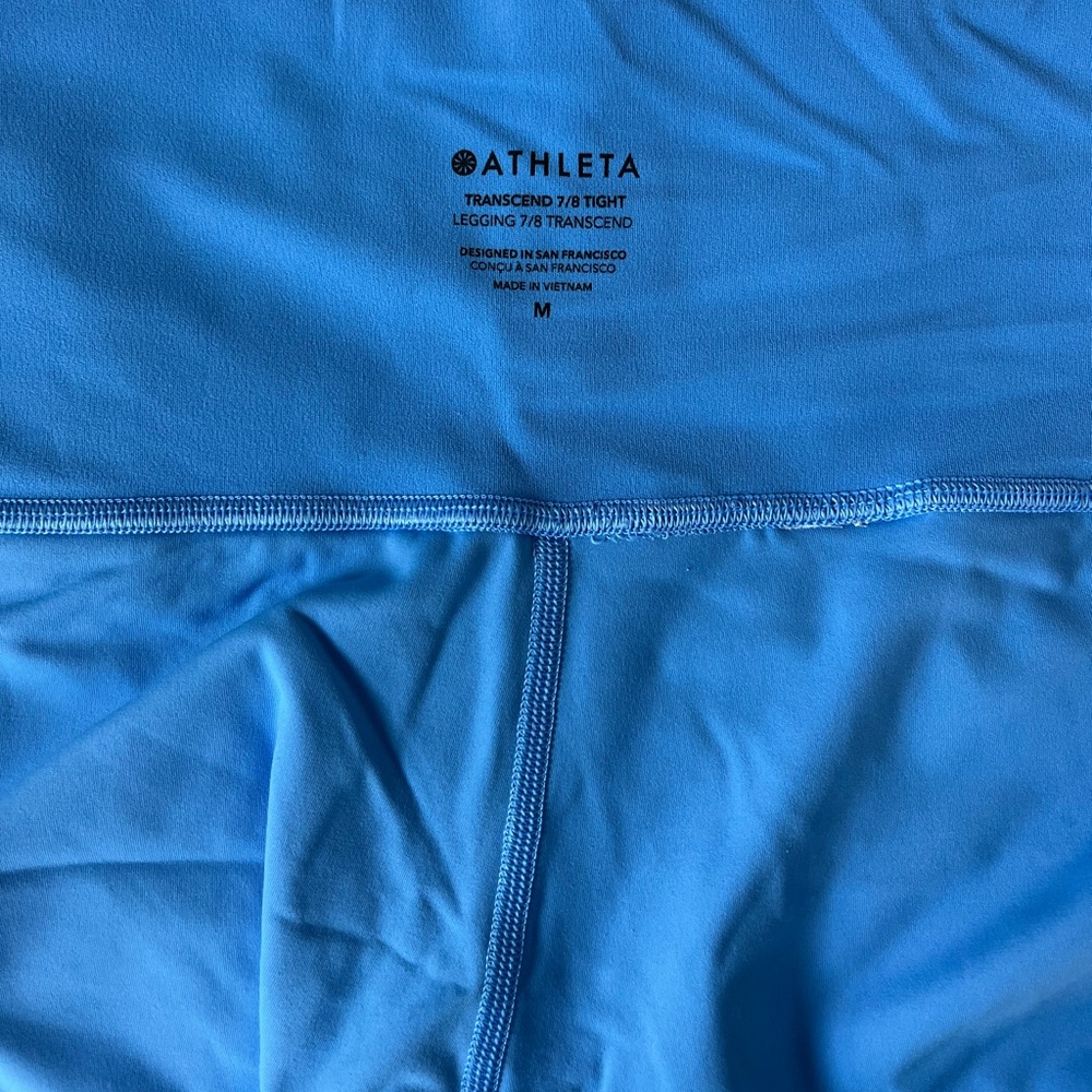 Athleta Sky Blue Transcend Leggings